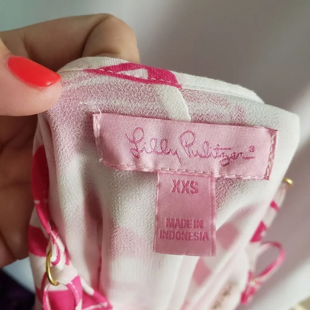 Lilly Pulitzer Daphne Dress in Capris Pink‎ sz xxs